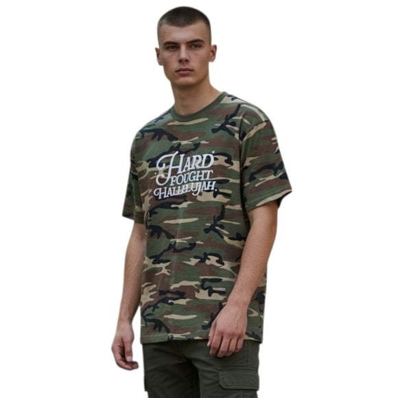 Hard Fought Hallelujah Camo Tee, Men's / Unisex