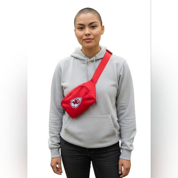 KC Chiefs Embellished Red Bum Bag