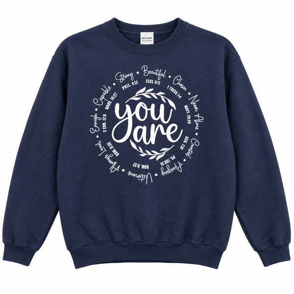 God Says You Are Worthy Repurposed Christian Theme Plaid Shirt, L