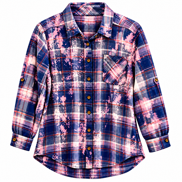 I Can Do All Things Through Christ Who Strengthens Me Repurposed Christian Theme Plaid Shirt, M