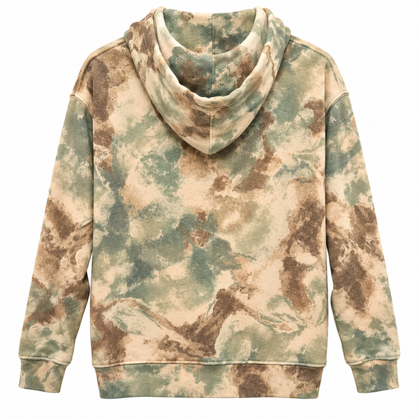 Lion of Judah Custom Christian Upcycled Tie Dye Oversized Hoodie, S (34-36)