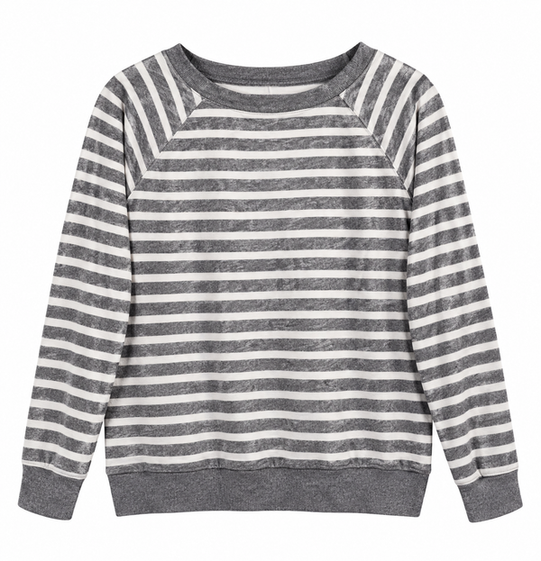I'm So Loved John 3:16 Upcycled Christian Striped Shirt, XL