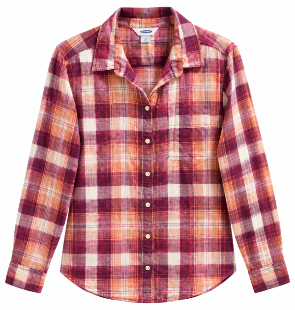 Love Like Jesus Upcycled Christian Plaid Flannel Shirt, XL