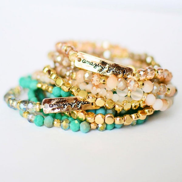 Amazing Grace Beaded Bracelet Sets