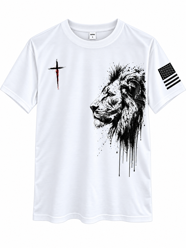 The Lion of Judah Christian White T-Shirt