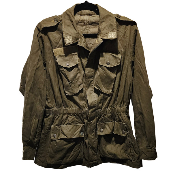 Don't be a Salty Heifer Custom Upcycled Vintage Denmark Military Field Jacket, Size M