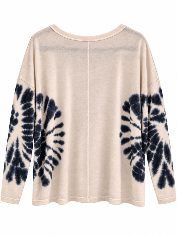Faith Over Fear Custom Tie Dye Christian Upcycled Lightweight Sweater, S