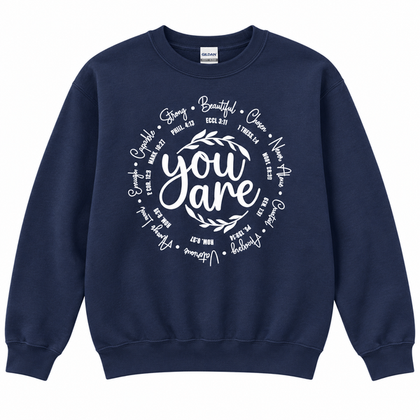 God Says You Are Worthy Repurposed Christian Theme Plaid Shirt, L