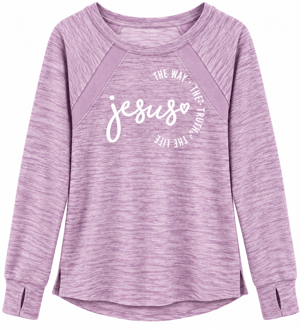 Jesus The Way The Truth The Life Upcycled Christian Shirt, XL