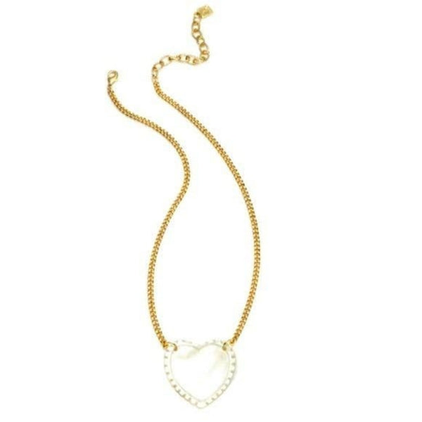 Revolve Dannijo Nakita Pearl Hearl Shaped Necklace