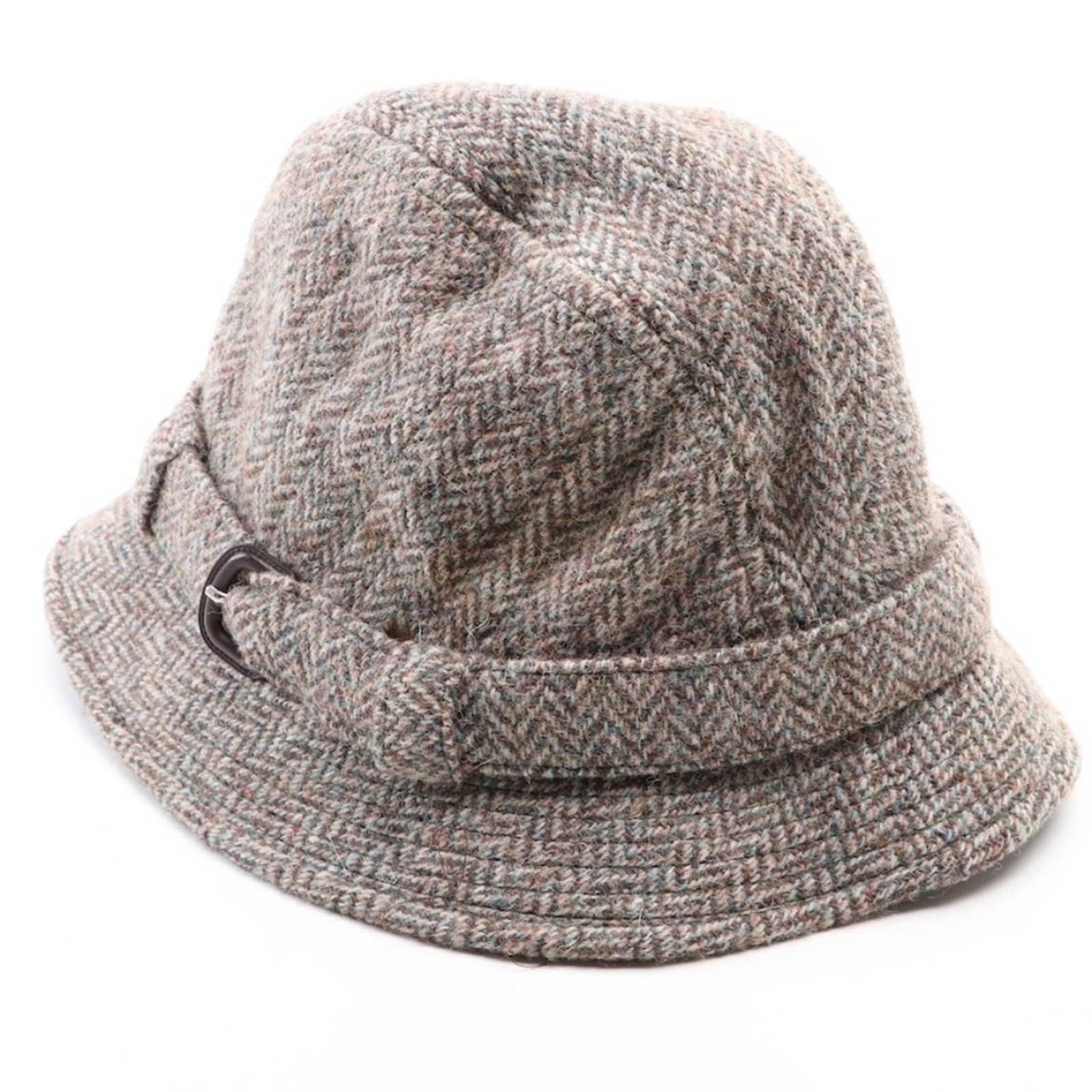 Pre-loved Braemar Harris Tweed High Quality Wool Bucket Hat - Made