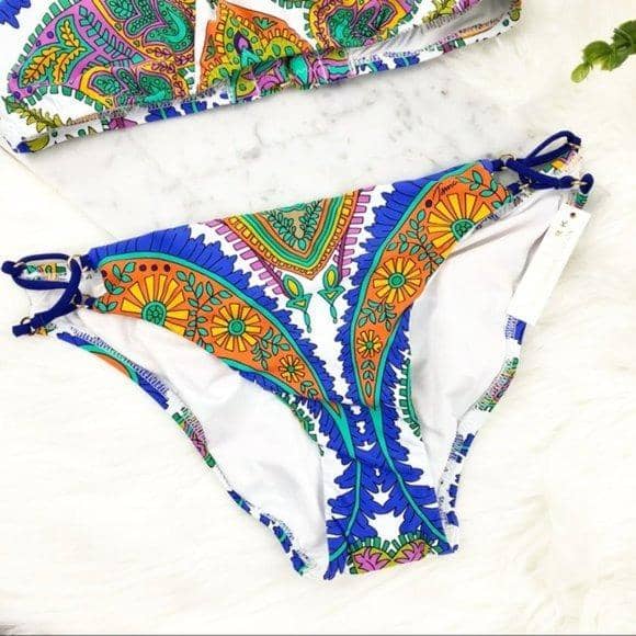 TRINA TURK Paisley String Bikini Bottom Swimwear Trina Turk 