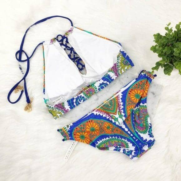 TRINA TURK Paisley String Bikini Bottom Swimwear Trina Turk 